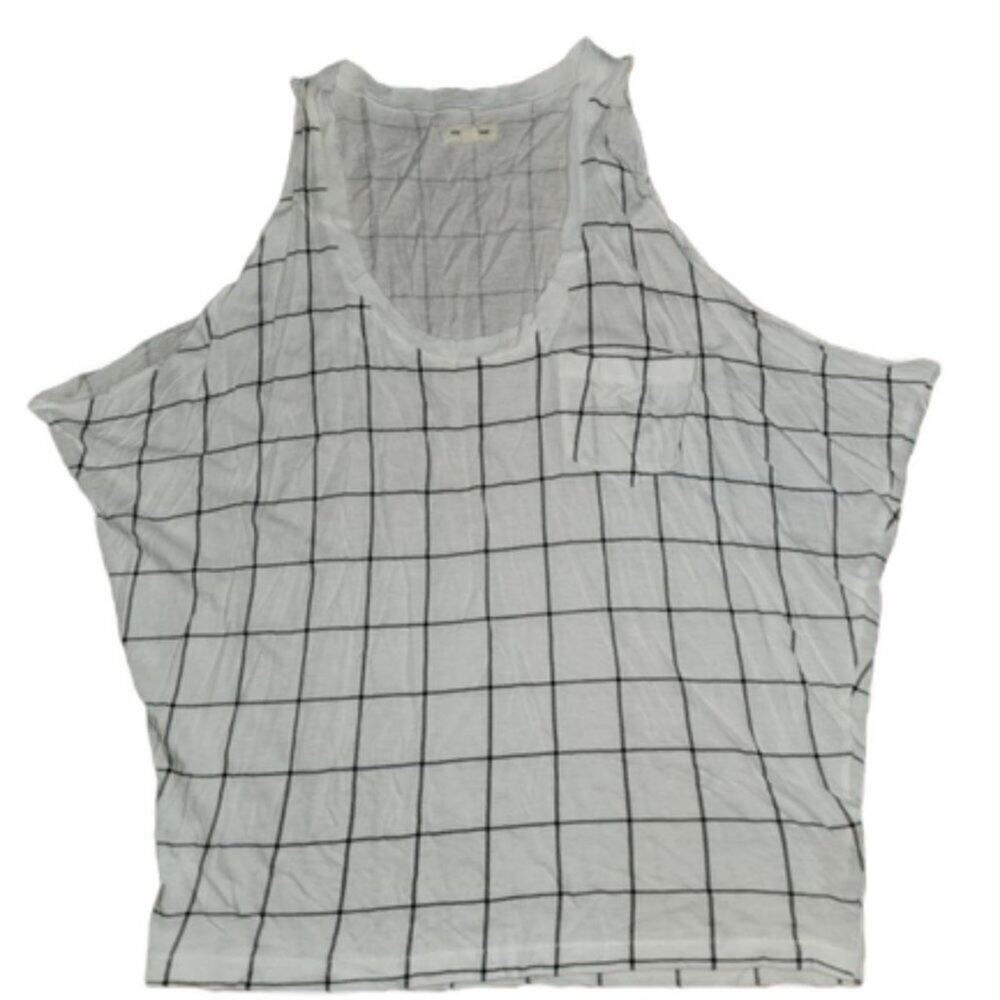 Silence + Noise Windowpane Tank Top || Small